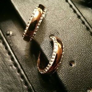 "Charlene" Rose Gold & Stainless Steel Earrings